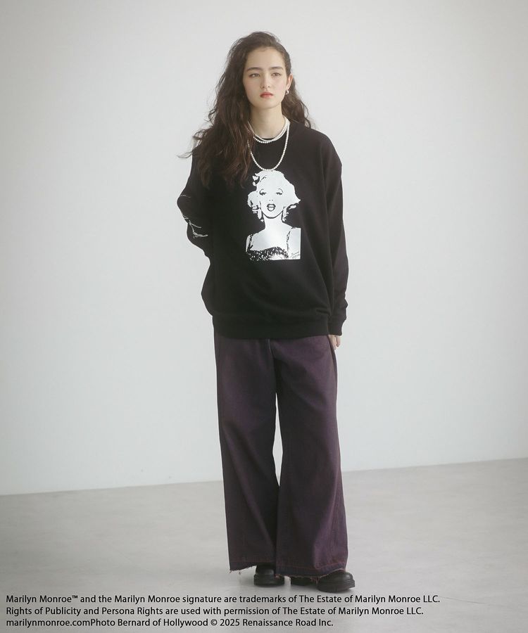 □Marilyn Monroe モノクロptスウェット/Green Parks（グリーン