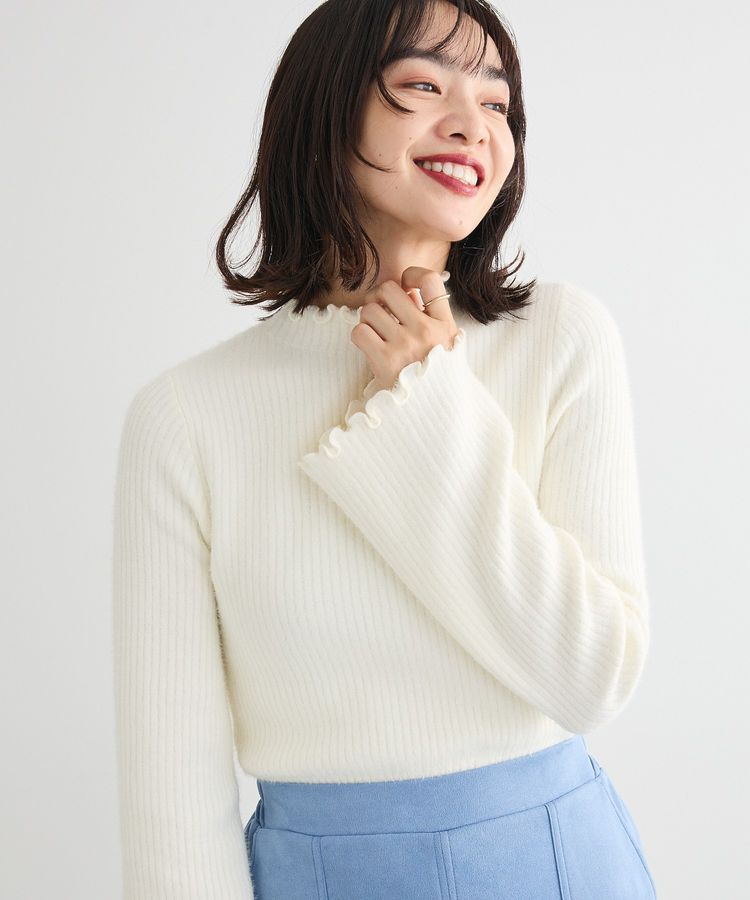 swing by ウラシャギーフレアスリーブニット/Green Parks（グリーン