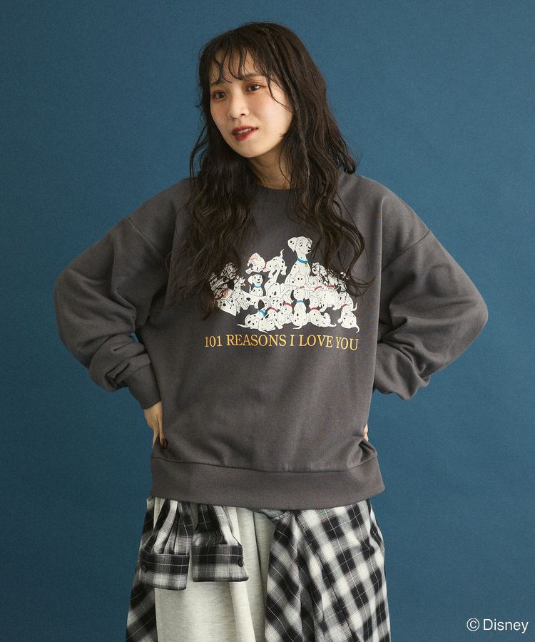 101匹わんちゃん/プリント裏毛スウェット/Green Parks（グリーン