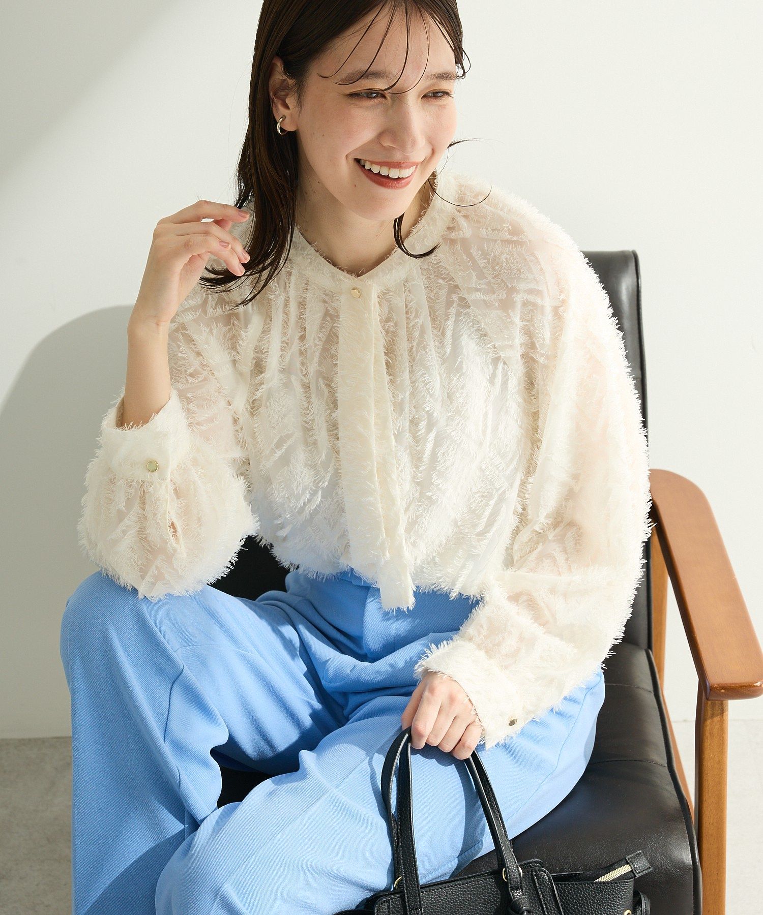 O.フサフサ2wayボウタイブラウス/Green Parks（グリーン パークス）の