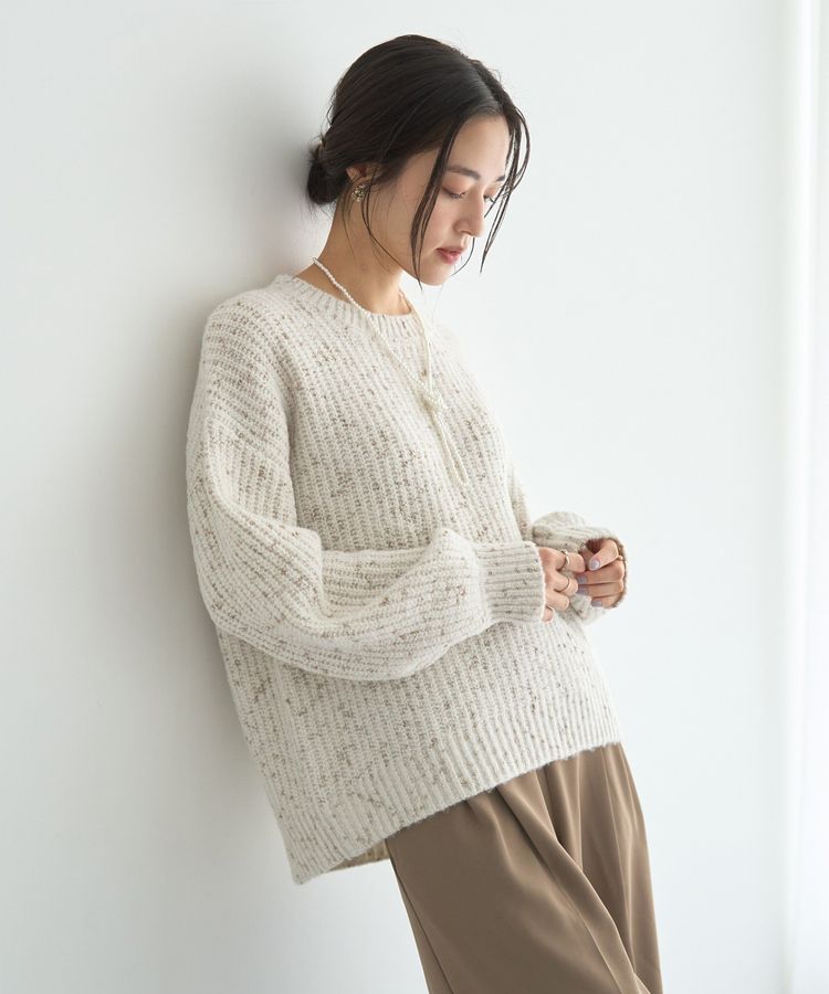 ラメMIX畦編みニット/YECCA VECCA（イェッカ ヴェッカ）のニット