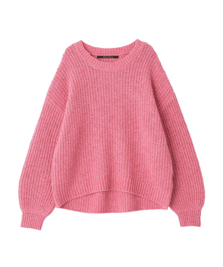 ラメMIX畦編みニット/YECCA VECCA（イェッカ ヴェッカ）のニット