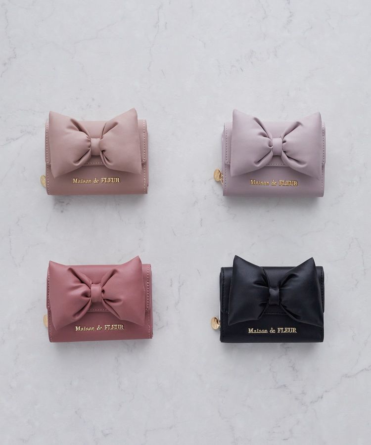 ボリュームリボンウォレット/Maison de FLEUR（メゾン ド フルール）の