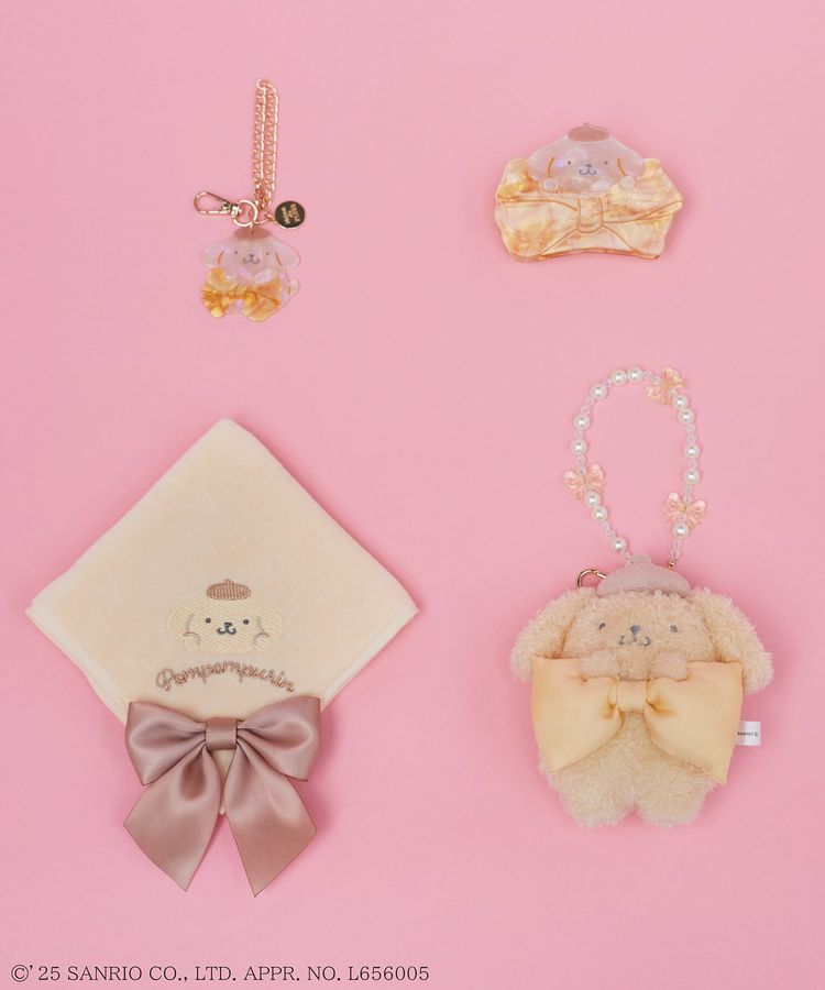 ポムポムプリン タオルハンカチ/Maison de FLEUR（メゾン ド フルール