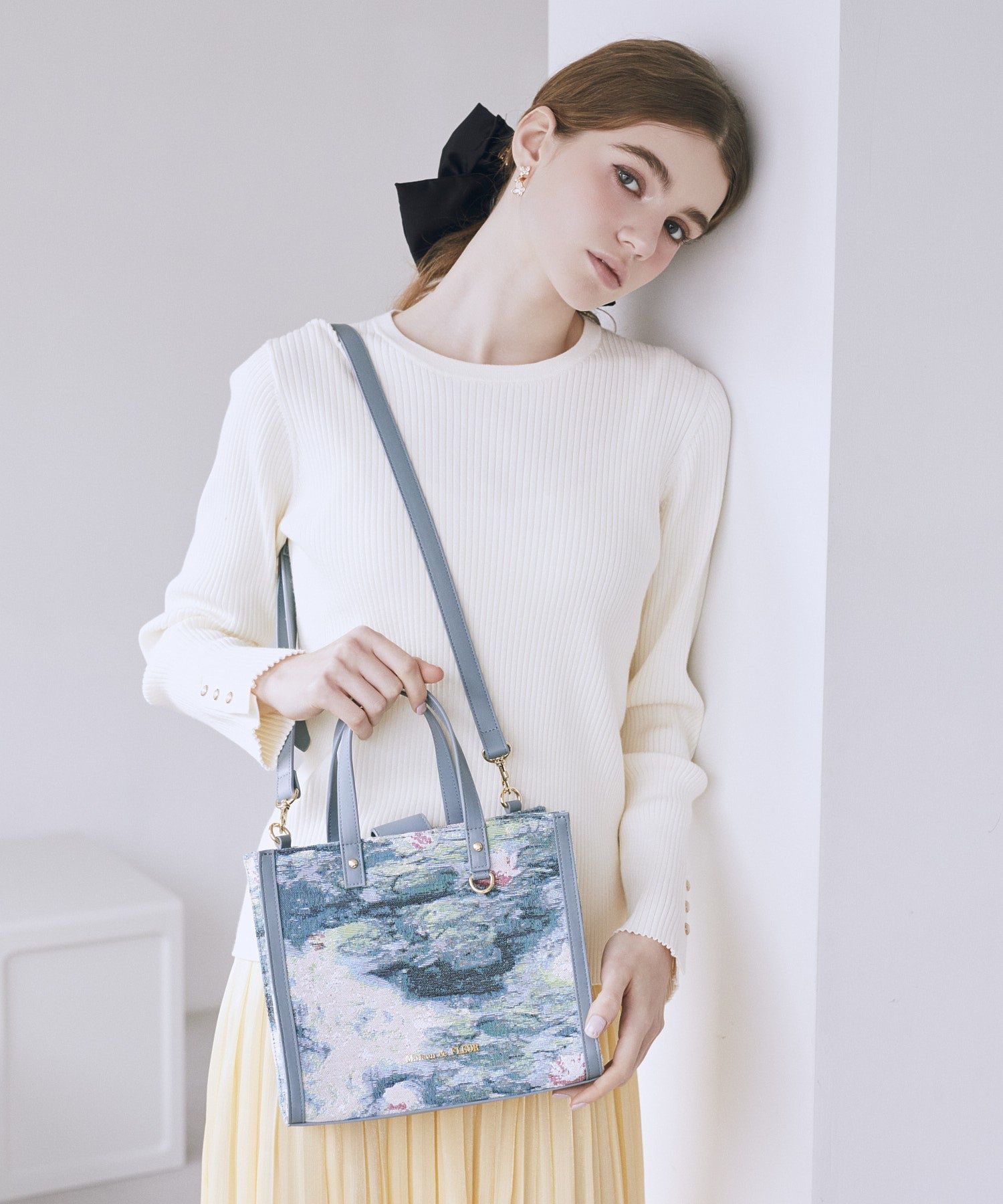 ゴブラン2Wayスクエアトート/Maison de FLEUR（メゾン ド フルール）の