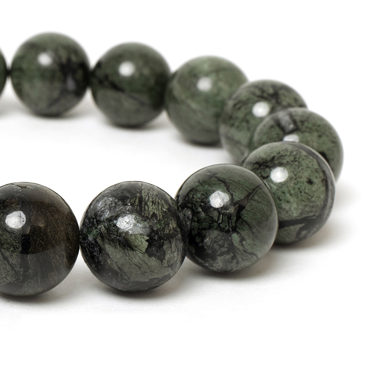 北海道の大地が生み出す霊石【一点もの】神居古潭石14mm シンプル