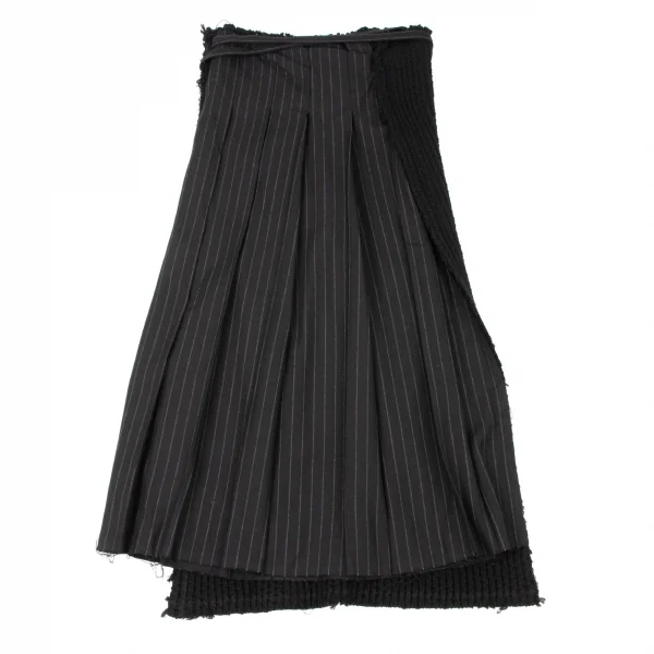 コムデギャルソンCOMME des GARCONSウールニットドッキングストライプ