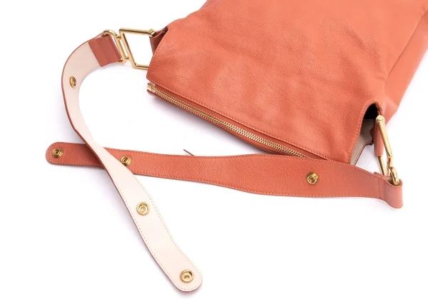 クロエChloe レザーショルダーバッグ オレンジ (K-135983)