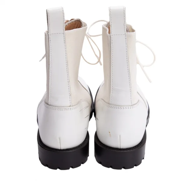 ヨウジヤマモト ファムYohji Yamamoto FEMME キャンバス切替レザー