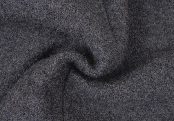 パパスPapas 圧縮ウールトグルボタンハーフコート グレーL位 (K-136649)