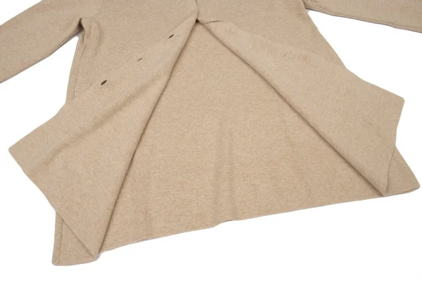 ミスクロエMiss Chloe ダブルカラーニットジャケット ベージュ40 (K