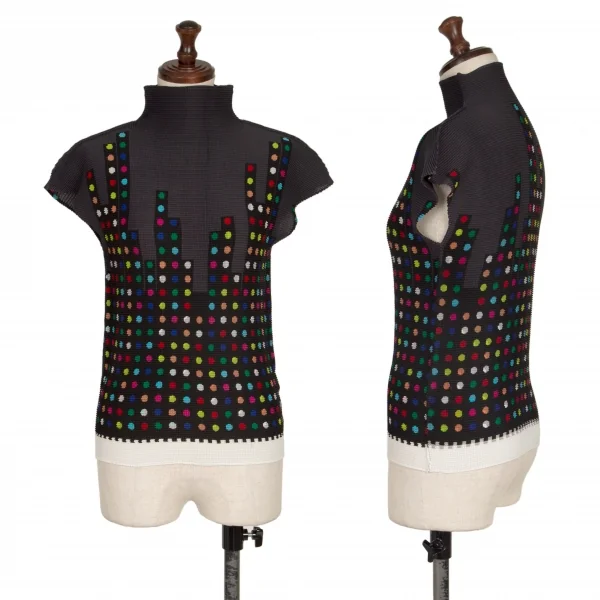 イッセイミヤケ ミーISSEY MIYAKE me カラフルドットストレッチ