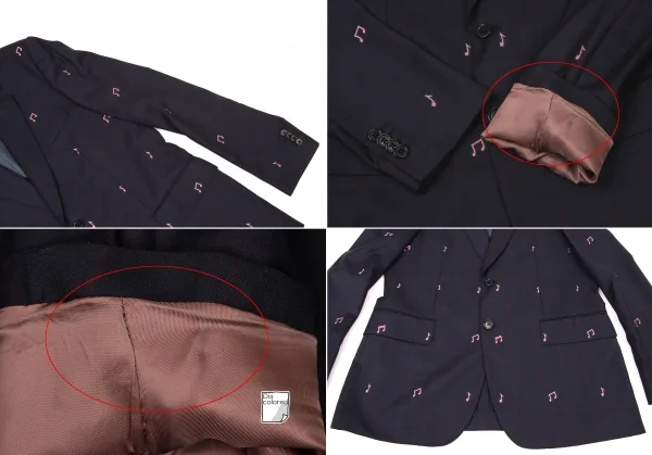 ポールスミスPaul Smith CARLO BARBERA音符柄ウールチェック