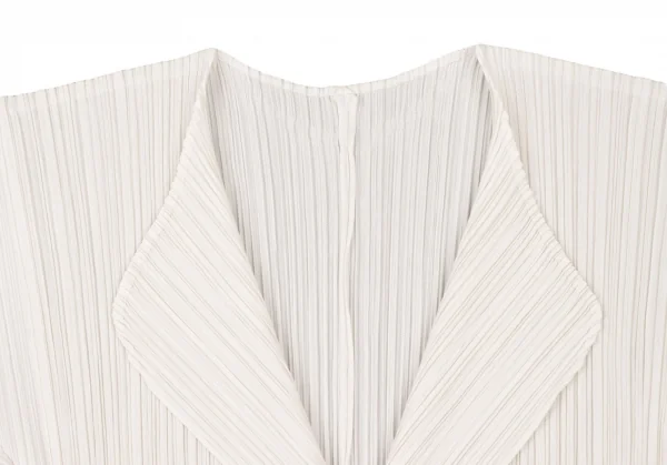 プリーツプリーズPLEATS PLEASE プリーツボタンレスカーディガン オフ