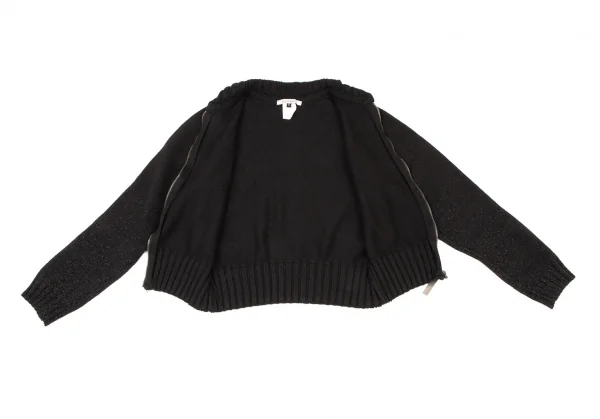 ダークビッケンバーグDirk Bikkembergs ラメジップアップニット