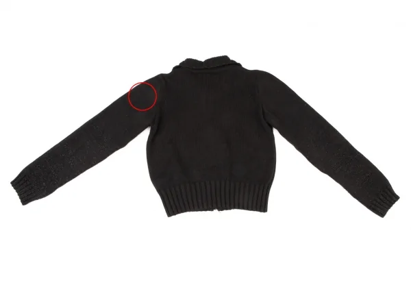 ダークビッケンバーグDirk Bikkembergs ラメジップアップニット