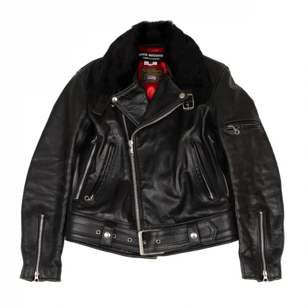 JUNYA WATANABE COMME des GARCONS Leather Motorcycle Black S (K-137441)