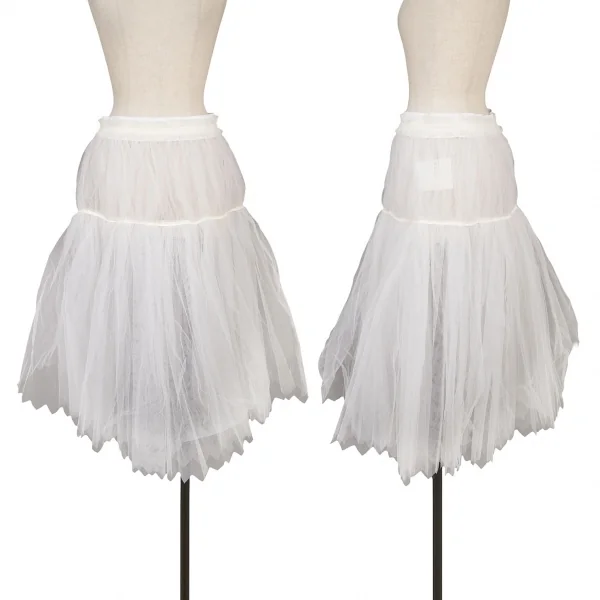 コムデギャルソンCOMME des GARCONSチュール切替スカート 白M (K-138017)