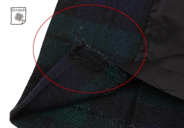 ラルフローレンRalph Lauren タータンチェックプリーツスカート 紺緑9