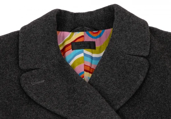 ポールスミス ブラックPaul Smith BLACK 裏マルチストライプウール