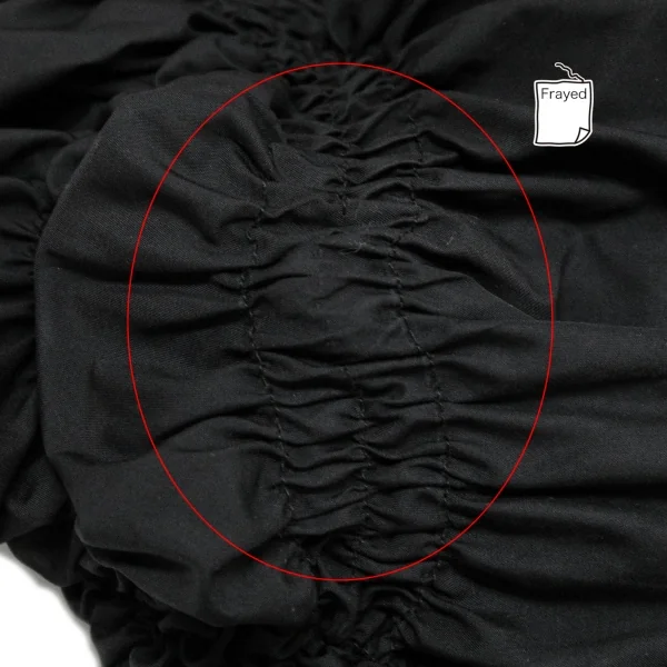 イッセイミヤケISSEY MIYAKE ポリギャザーデザインパンツ 黒2 (K-138804)