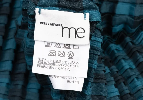 イッセイミヤケ ミーISSEY MIYAKE me チェックプリントストレッチ