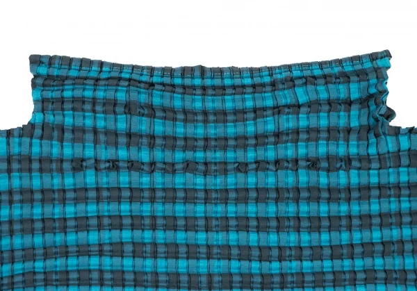 イッセイミヤケ ミーISSEY MIYAKE me チェックプリントストレッチ