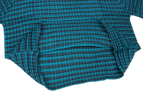 イッセイミヤケ ミーISSEY MIYAKE me チェックプリントストレッチ