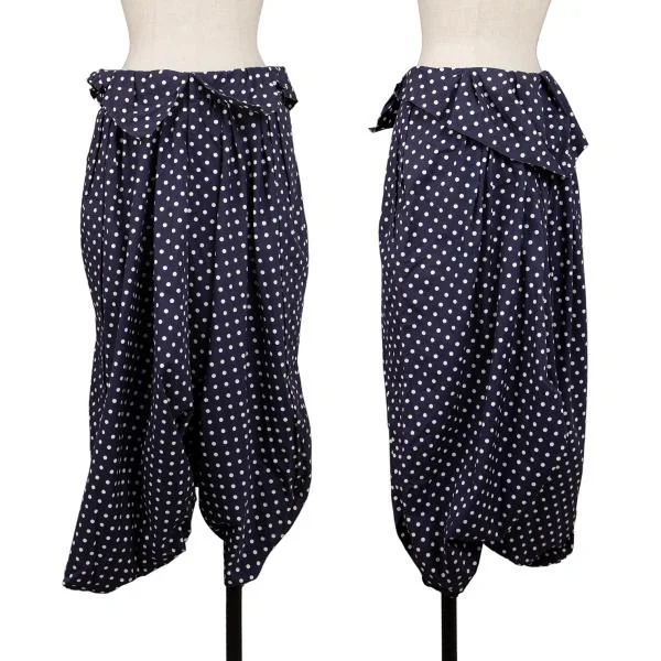 コムデギャルソンCOMME des GARCONS ドットドレープサルエルパンツ
