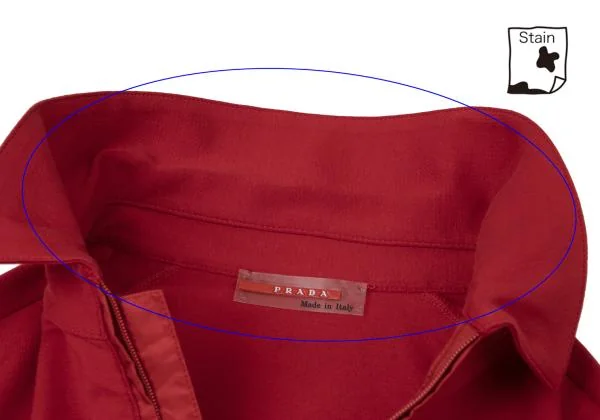 プラダスポーツPRADA SPORT コットンストレッチハーフジップ長袖