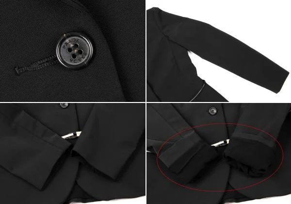 プラダPRADA ポリストレッチセットアップ 黒38 (K-140545)