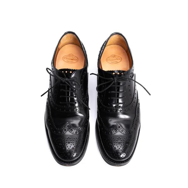 チャーチChurch's ウィングチップレザーシューズ 黒35.5(24cm位) (K