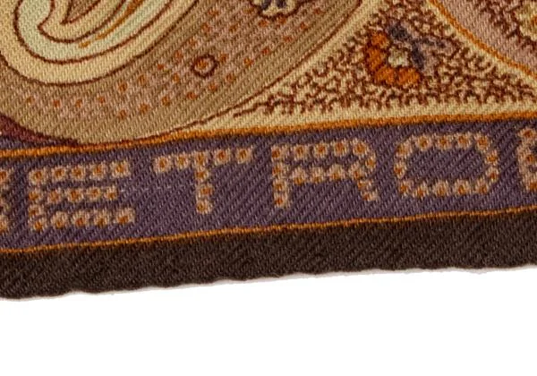 エトロETRO ペイズリー柄大判スカーフ 茶他 (K-144878)