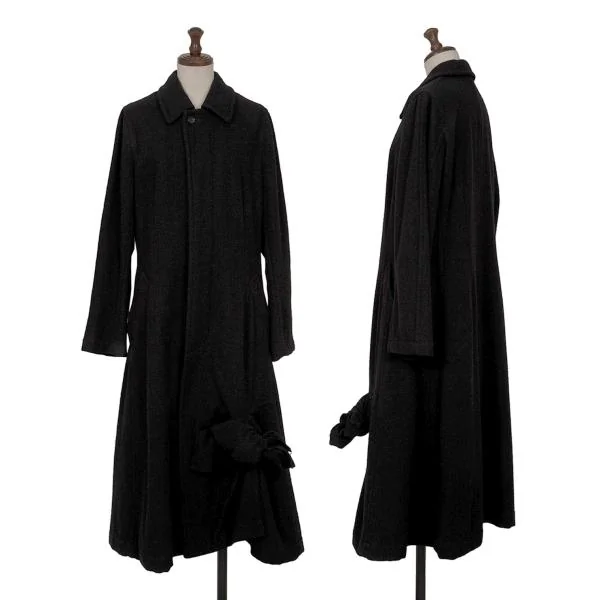 コムデギャルソンCOMME des GARCONS 裾リボンデザイン製品洗いウール