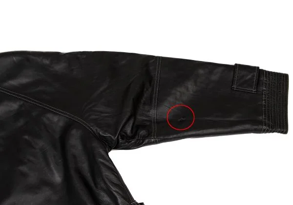 ヴェルサーチV2 BY VERSACE レザーボタンデザインジャケット 黒50 (K