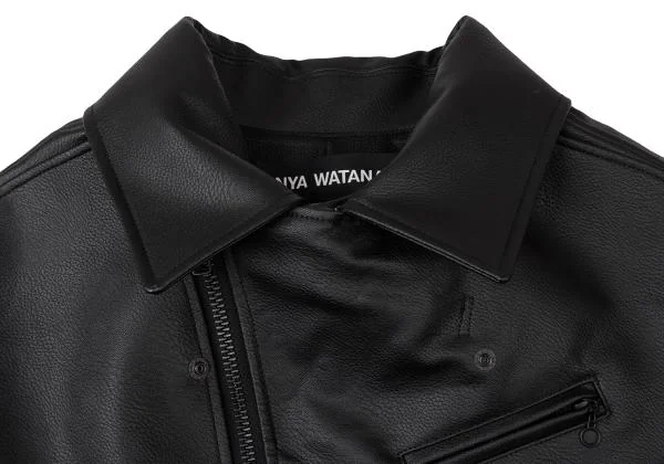 ジュンヤワタナベJUNYA WATANABE フェイクレザーライダースジャケット