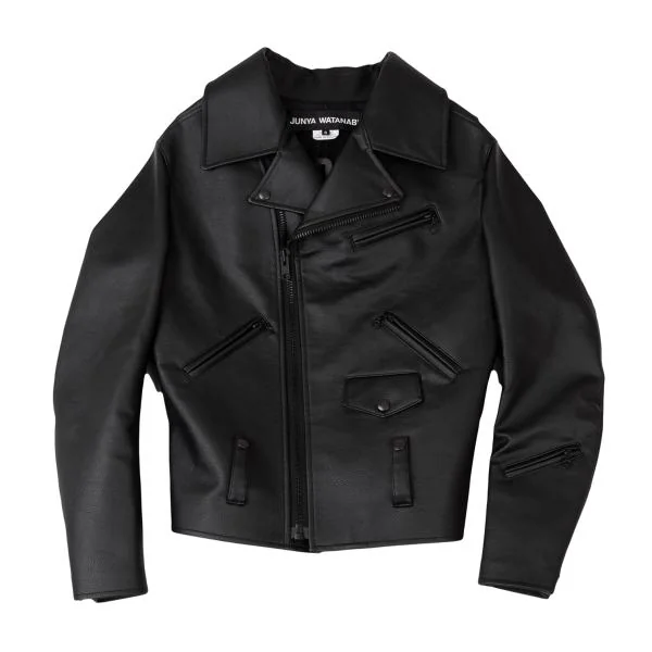 ジュンヤワタナベJUNYA WATANABE フェイクレザーライダースジャケット