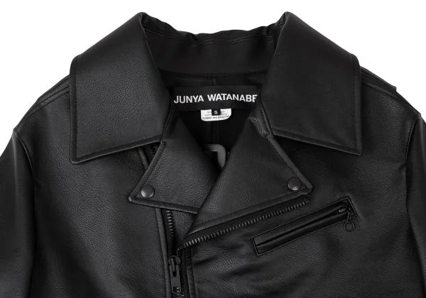 ジュンヤワタナベJUNYA WATANABE フェイクレザーライダースジャケット