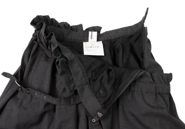 ノアール ケイ ニノミヤnoir kei ninomiya ウールダブルベルトラップ