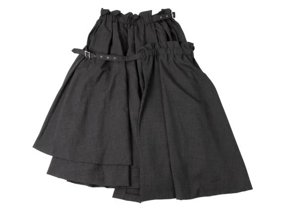 ノアール ケイ ニノミヤnoir kei ninomiya ウールダブルベルトラップ