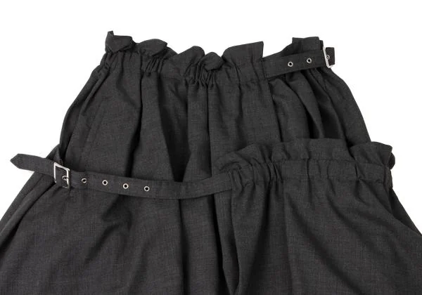 ノアール ケイ ニノミヤnoir kei ninomiya ウールダブルベルトラップ