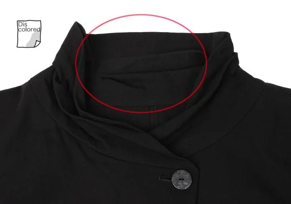 センソユニコSENSOUNICO 慈雨 シルク混裾切替ジャケット 黒40 (K-145665)