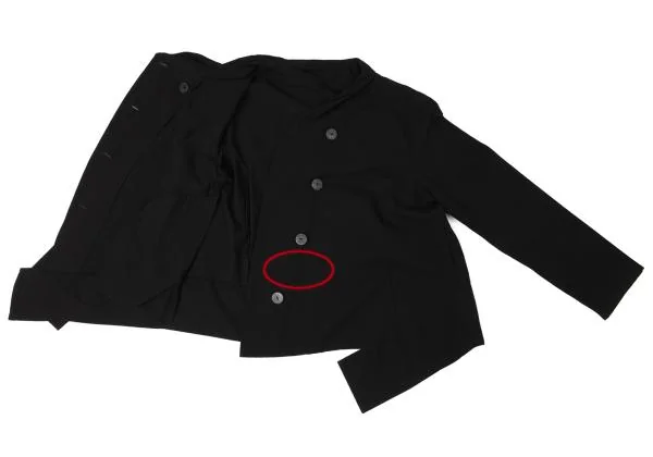 センソユニコSENSOUNICO 慈雨 シルク混裾切替ジャケット 黒40 (K-145665)