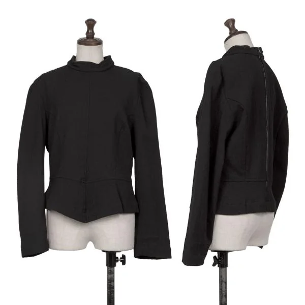 コムデギャルソンCOMME des GARCONS ウールナイロンバックジップ