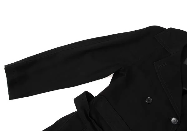 ダナキャランDONNA KARAN トレンチシャツコート 黒P (K-146352)