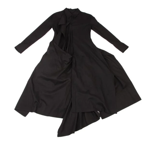 ヨウジヤマモト ファムYohji Yamamoto FEMME ドレープ変形シャツ