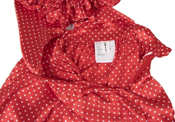コムデギャルソン ガールCOMME des GARCONS GIRL ドットプリントフリル