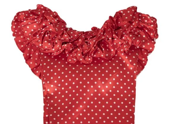 コムデギャルソン ガールCOMME des GARCONS GIRL ドットプリントフリル