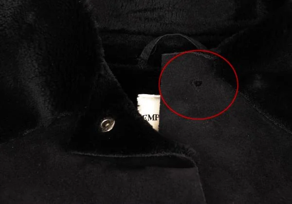 エンポリオアルマーニEMPORIO ARMANI ワイドカラーフェイクムートン