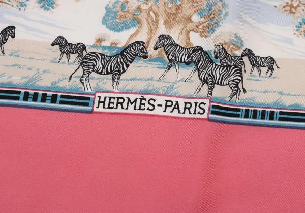 エルメスHERMES カレ90 トロピック スカーフ ピンク (K-148084)